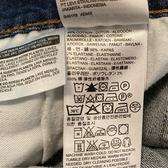 Vintage Levi’s Mens 514 Jeans 34 X 30 Straight Leg Medium Wash - Picture 10 of 10